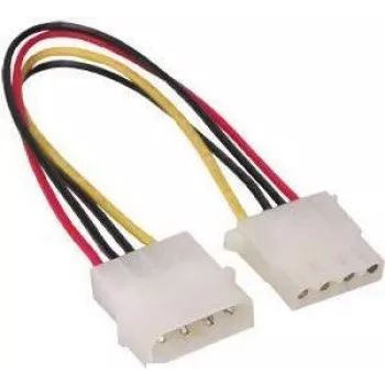 GoodConnections 5,25 inch 4-pin Molex táp hosszabbító kábel, belső, 20 cm (5021-4VL)