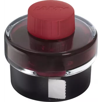 LAMY T 52 Fountain Pen Ink Bottle, Sepia, 50 ml with Integrated Ink Collector Basin and Stable Base 1240232