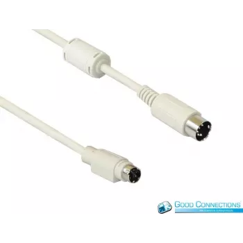 Good Connections 4251-STS billentyűzet-adapterkábel Mini-DIN-6 dugó–DIN-5 dugó