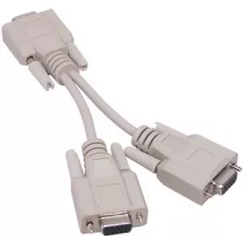 GoodConnections VGA Y-elosztó kábel 0,2m fekete P-4302Y
