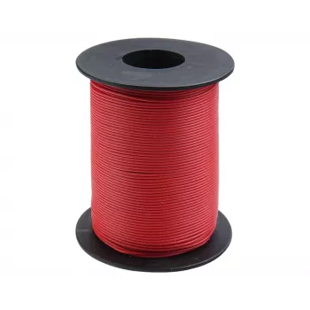 Donau Elektronik 119-10 sodrott kapcsolóhuzal 0,14 mm² piros 100 m tekercs