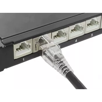 GoodConnections Cat.6A S/FTP patchkábel RNS® Latch-védelemmel, LSZH, 5m, fekete 8060-HV050S