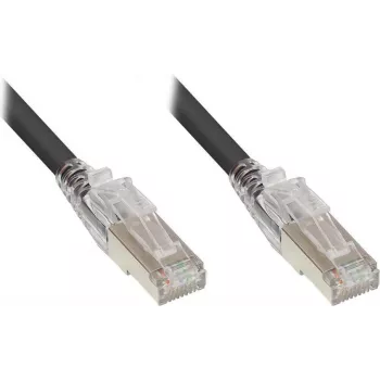 GoodConnections Cat.6A S/FTP patchkábel RNS® Latch-védelemmel, LSZH, 5m, fekete 8060-HV050S