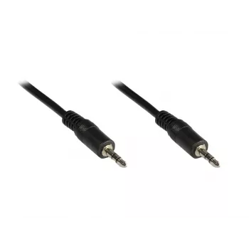 GoodConnections 3,5mm sztereó jack kábel 2,5m csatlakozó-csatlakozó fekete 1970-02