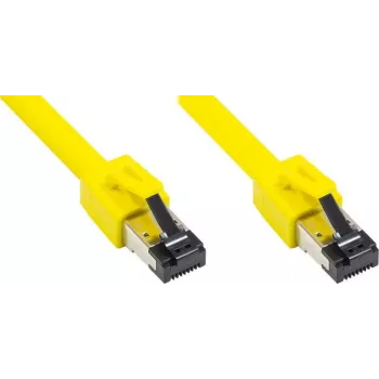 GoodConnections Alcasa Cat8.1 S/FTP Ethernet patchkábel, RJ45, sárga, 1,5 m 8080-015Y