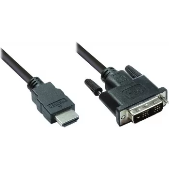 Good Connections HDMI-DVI-D Single Link videokábel 1m fekete 4510-DD1