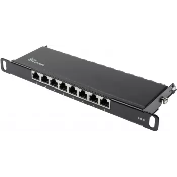 GoodConnections Alcasa GC-N0124 Cat6 árnyékolt RJ45 keystone jack – szerszám nélküli, Gigabit Ethernet, fekete
