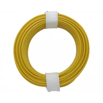 Donau Elektronik 118-3 sodrott vezeték 1 x 0,14 mm² sárga 10 m