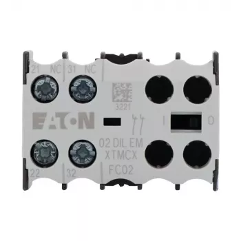 EATON 4 pólusú segédérintkező blokk 31DILE, 3NO+1NC kényszervezérelt, frontrögzítés, DILM7-DILM38-hoz 048912
