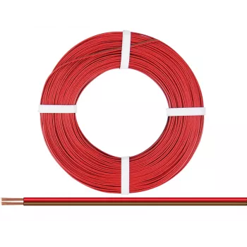 Donau Elektronik 218-08-25 sodrott vezeték 2 x 0,14 mm² piros, barna 25 m