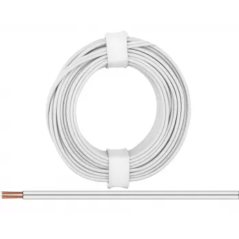 Donau Elektronik 218-55 sodrott vezeték 2 x 0,14 mm² fehér 5 m