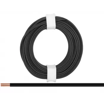 Donau Elektronik 218-11 sodrott vezeték 2 x 0,14 mm² fekete 5 m