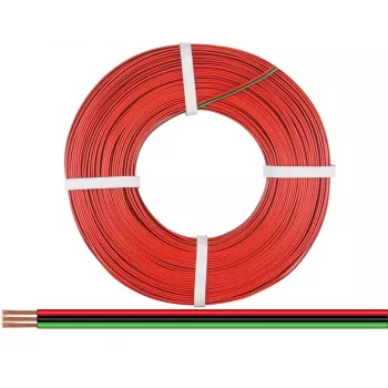 Donau Elektronik 318-014-25 sodrott vezeték 3 x 0,14 mm² piros, fekete, zöld 25 m