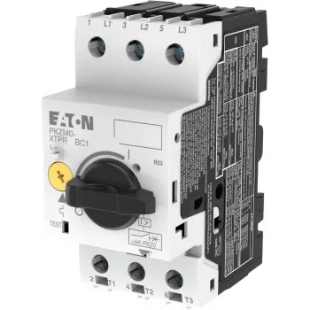 EATON PKZM0-0.25 motorvédő kapcsoló, 0,25A, 3 pólusú, forgatógomb, 0,06kW 400V-on 072731