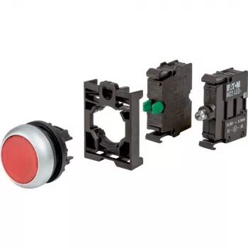 Eaton M22-DL-R-K10LED-BVP világító nyomógomb, műanyag előlapi gyűrű 110932