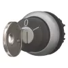 Eaton M22-WRS-MS5 kulcsválasztó kapcsoló, 3 állású, rugós visszaállítás, fekete/ezüst 111785