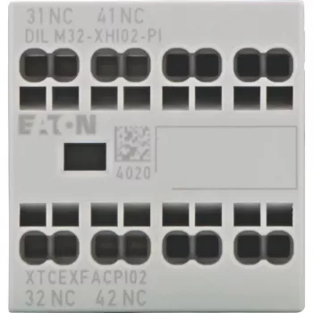Eaton DILM32-XHI02-PI segédérintkező blokk, 2 NC, 4 A, előlapi szerelés 199310