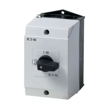Eaton P1-25/I2 3-pólusú főkapcsoló 25 A, fekete/fehér billenőkar, előlapi szerelés 207299