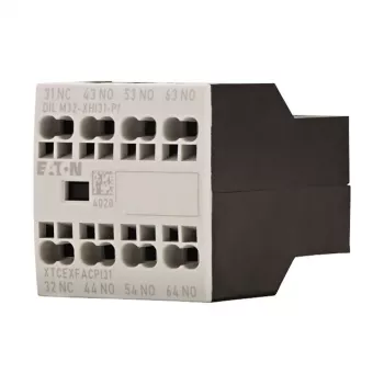 Eaton DILM32-XHI31-PI segédkapcsoló egység, 3NO+1NC, 4A, csavaros csatlakozók, előlapi szerelés DILM7-DILM32 mágneskapcsolókhoz 199312