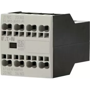 Eaton DILM12-XHI11 segédérintkező blokk, 1NO+1NC, előlapi szerelés, csavaros csatlakozók 199456