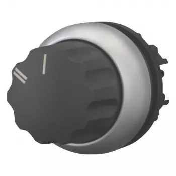 Eaton M22-WR-X92 választókapcsoló, 2 állású, reteszelő, forgatógomb, fekete