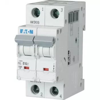 Eaton PXL-B16/2 vezetékvédő kapcsoló, 16 A, 2 pólusú, B típus, 10 kA, 230/400 V AC, DIN-sín 236231