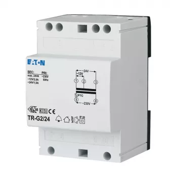 Eaton 272484 TR-G2 csengőtranszformátor 230V-ról 12-24V AC 2-1A DIN-sín