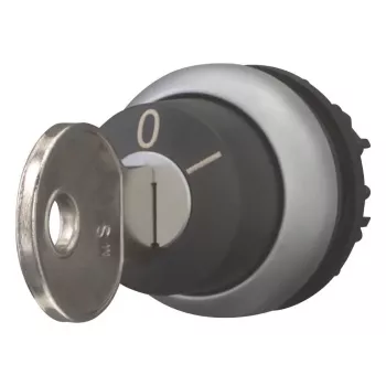 Eaton M22-WRS-MS10 kulcsos választókapcsoló, 2 állású, fekete/titán, 22,5 mm 111775