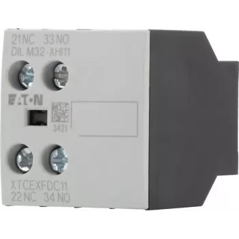 Eaton segédérintkező-blokk 1NO+1NC 2 pólusú előlapi szerelés DILM mágneskapcsolókhoz DILM32-XHI11 277376