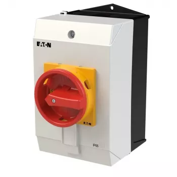 Eaton T3-3-8342/I2/SVB 6 pólusú főkapcsoló, 32 A, piros/sárga 207208