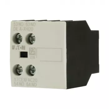 Eaton DILA-XHI20 segédérintkező-blokk, 45 mm szélesség, fekete/fehér, -25 és 60 °C között 276422