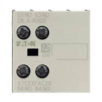 Eaton DILA-XHI20 segédérintkező-blokk, 45 mm szélesség, fekete/fehér, -25 és 60 °C között 276422