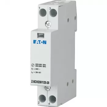 Eaton Z-SCH230/1/25-20 moduláris kontaktor, 230V AC tekercs, 25A, 2 NO, 1 modul 120853