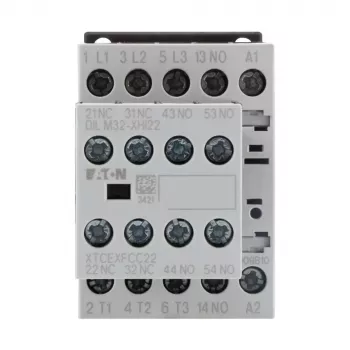 Eaton DILM9-32 teljesítménykontaktor, 3 pólusú, 9 A, 230 V AC tekercs, 1 NO segédérintkező, IP20 276795
