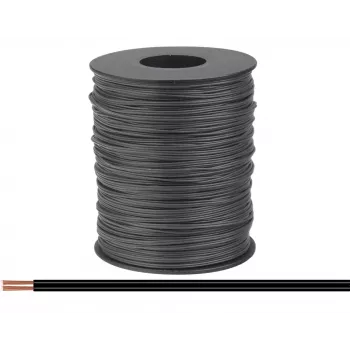 Donau Elektronik 114-11-100 huzal 2 x 0,08 mm² fekete 100 m