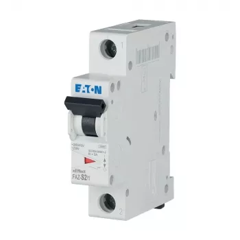 Eaton FAZ-S2/1 vezetékvédő megszakító 2 pólusú 1 A S típus 10 kA 278607