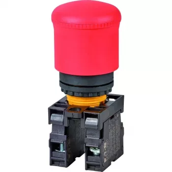 Eaton M22-PV/K11 nyomógomb, 1 NO + 1 NC, 35 mm átmérő