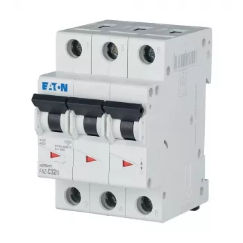 Eaton FAZ-C32/3 kismegszakító, C típus, 32 A, 3 pólusú, 10 kA, DIN-sín 278876
