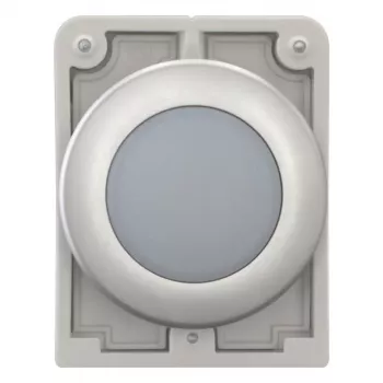 Eaton RMQ-Titan lapos kerek jelzőlámpafej, fehér lencse, krómkeret, M30C-FL-W 183287