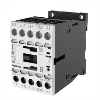 Eaton DILM15-01 mágneskapcsoló, 3 pólusú, 15 A, 230 V AC tekercs, 1 NC segédérintkező 290093