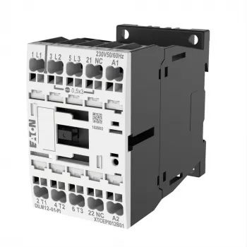 EATON DILM12-01 24V DC mágneskapcsoló, 3 pólusú, 12 A, 1 NO segédérintkező 199248