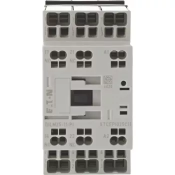 Eaton DILM25-11(RDC24)-PI mágneskapcsoló, 3 záró főérintkező, 24 V DC tekercs, 25 A, 11 kW 199288