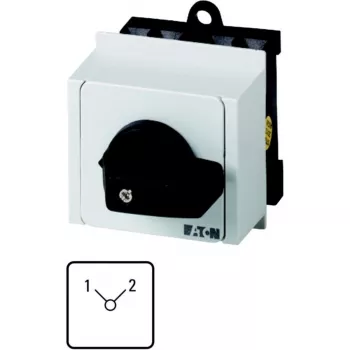 Eaton T0-3-8222/IVS 3 pólusú bütykös kapcsoló, 20A, fekete/fehér 060205