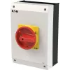 Eaton P3-63/I4/SVB/N 3 pólusú főkapcsoló vészleállító funkcióval, 63 A, piros/sárga 207349