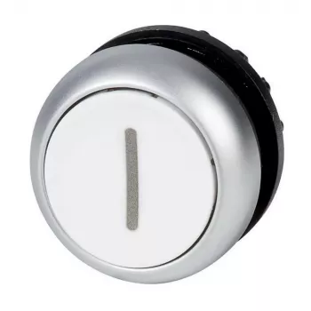 Eaton M22-DR-W-X1 lapos nyomógomb-betét, fehér, reteszelő, üres, kerek lencse, 22 mm, IP67 216634