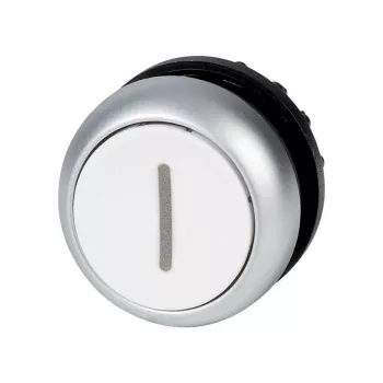 Eaton M22-DR-W-X1 lapos nyomógomb-betét, fehér, reteszelő, üres, kerek lencse, 22 mm, IP67 216634