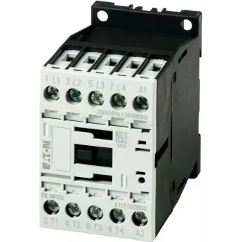 Eaton DILM7-01 kontaktor, 24 V DC, IP20, 45 x 68 mm, fekete/fehér 276600