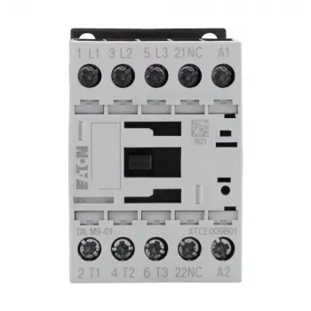 Eaton DILM9-01 24V AC 50Hz 3-pólusú kontaktor, 9A, 1NO, IP20 276712