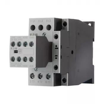 Eaton DILM25-32 3-pólusú teljesítménykontaktor, 230 V AC tekercs, 11 kW, 25 A, 3NO + 2NO/2NC segédkontaktok 277228