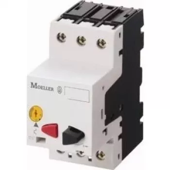 EATON PKZM01-6.3 motorvédő kapcsoló, 6,3 A, 3 pólusú, nyomógomb, 2,2 kW 400 V-on 278483